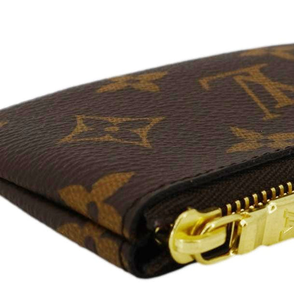 LOUIS VUITTON Key Coin Pouch Monogram Canvas Brown