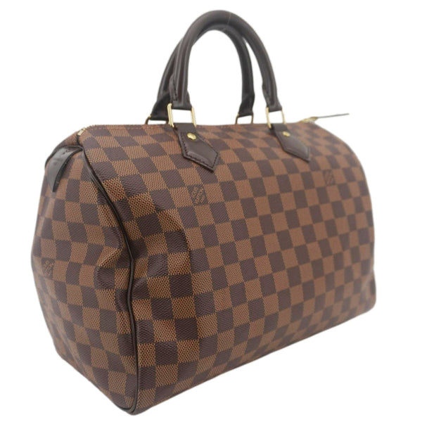 LOUIS VUITTON Speedy 30 Damier Ebene Satchel Bag Brown
