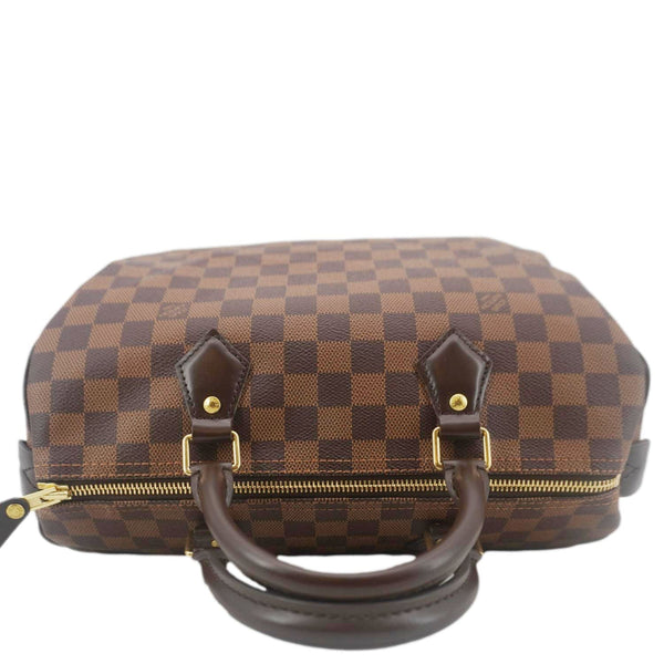 LOUIS VUITTON Speedy 30 Damier Ebene Satchel Bag Brown