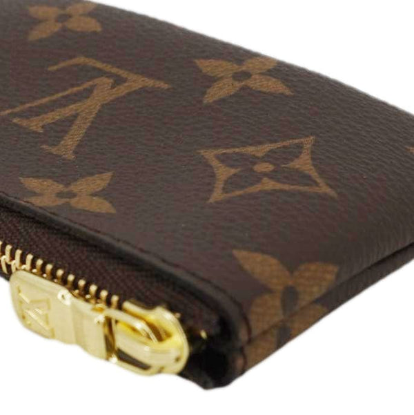 LOUIS VUITTON Key Coin Pouch Monogram Canvas Brown