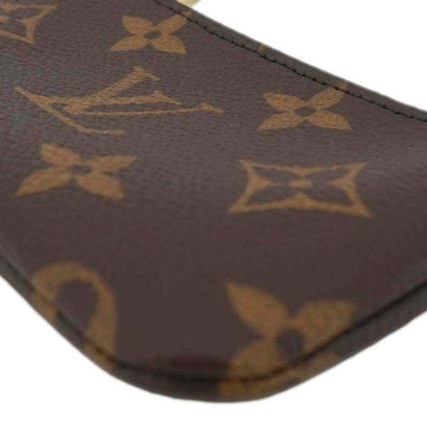 LOUIS VUITTON Key Coin Pouch Monogram Canvas Brown