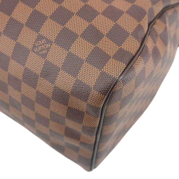 LOUIS VUITTON Speedy 30 Damier Ebene Satchel Bag Brown