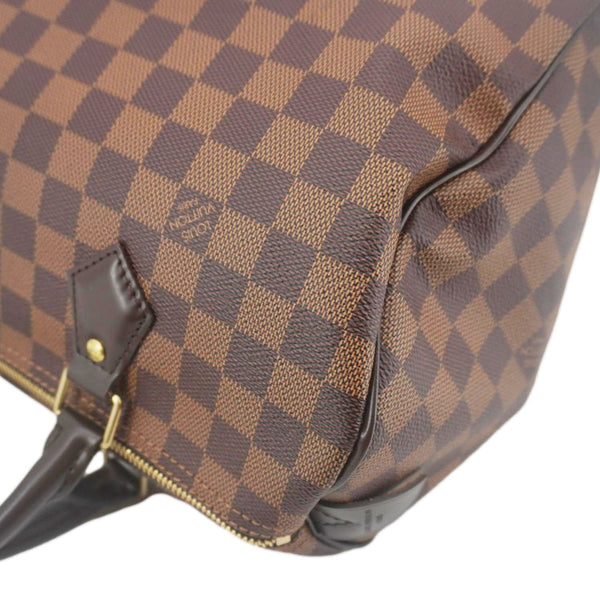 LOUIS VUITTON Speedy 30 Damier Ebene Satchel Bag Brown