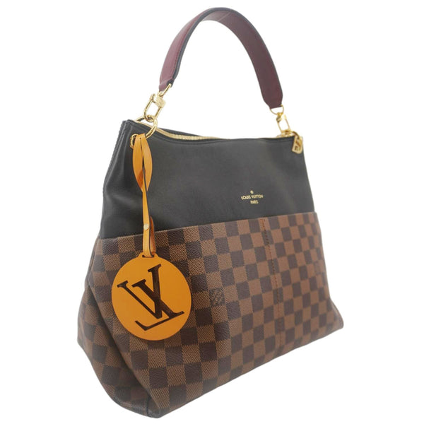 LOUIS VUITTON Maida Damier Ebene Hobo Shoulder Bag Noir