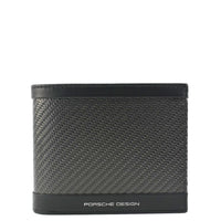 PORSCHSE DESIGN Carbon Print Fabric Men
s Bifold Wallet Black