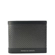 PORSCHSE DESIGN Carbon Print Fabric Men
s Bifold Wallet Black
