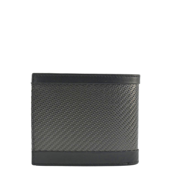 PORSCHSE DESIGN Carbon Print Fabric Men's Bifold Wallet Black