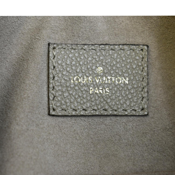 LOUIS VUITTON Maida Monogram Empreinte Leather Hobo Shoulder Bag Tourterelle