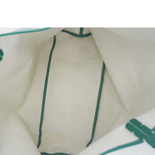 GOYARD Saint Louis PM Chevron Print Canvas Tote Bag Green