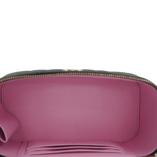 CHANEL Vanity Case Quilted Leather Top Handle Crossbody Bag Black