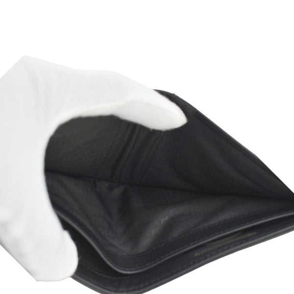 PORSCHSE DESIGN Carbon Print Fabric Men's Bifold Wallet Black