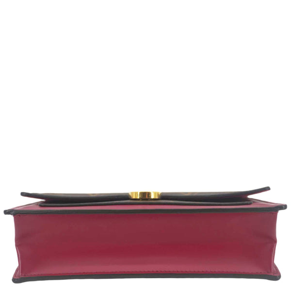 LOUIS VUITTON Flore Monogram Canvas Chain Wallet Fuchsia