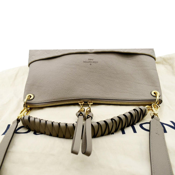 LOUIS VUITTON Maida Monogram Empreinte Leather Hobo Shoulder Bag Tourterelle