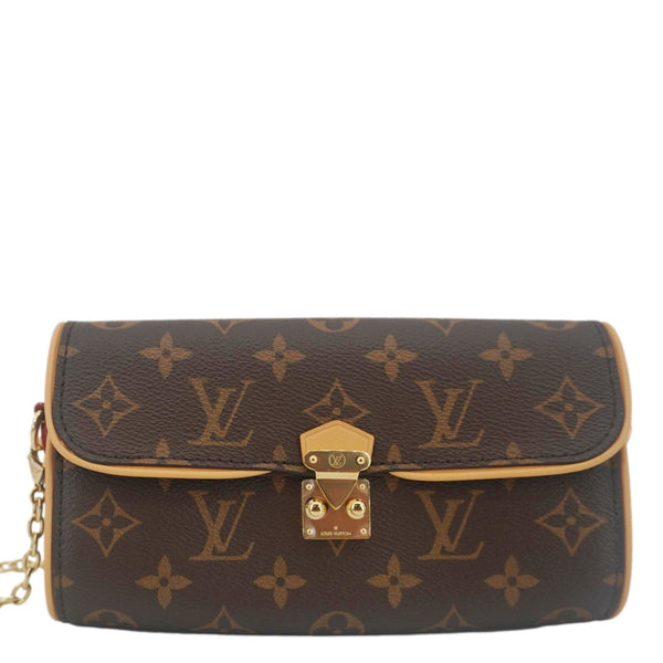 LOUIS VUITTON Camille Pochette Monogram Canvas Shoulder Bag Brown