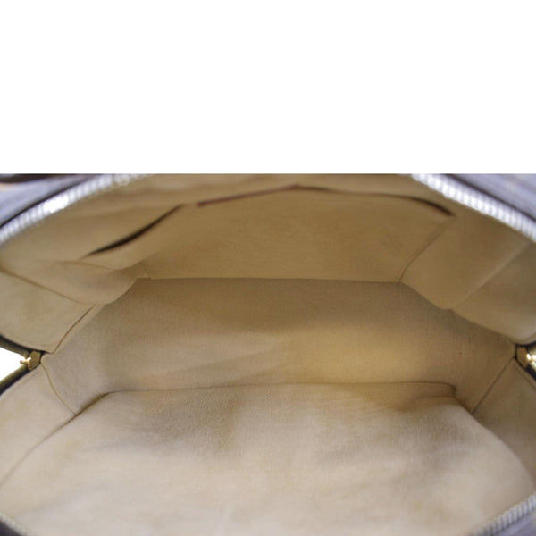 LOUIS VUITTON Manhattan PM Monogram Canvas Satchel Bag Brown