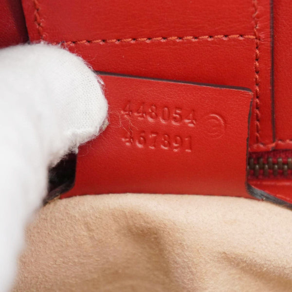 GUCCI GG Marmont Calfskin Matelasse Leather Shoulder Bag Red 448054