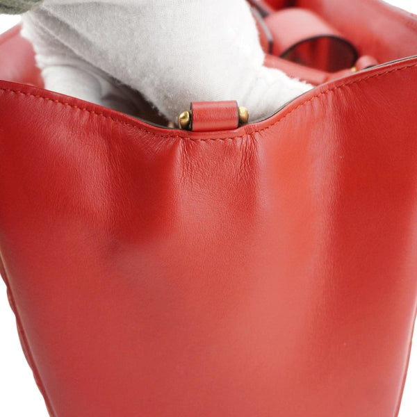 GUCCI GG Marmont Calfskin Matelasse Leather Shoulder Bag Red 448054