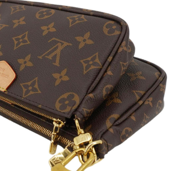 LOUIS VUITTON Multi Pochette Accessoires Monogram Canvas Crossbody Bag Brown