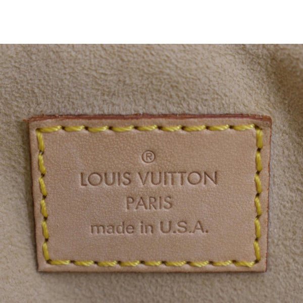 LOUIS VUITTON Manhattan PM Monogram Canvas Satchel Bag Brown