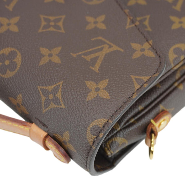 LOUIS VUITTON Metis Pochette Monogram Canvas Crossbody Bag Brown