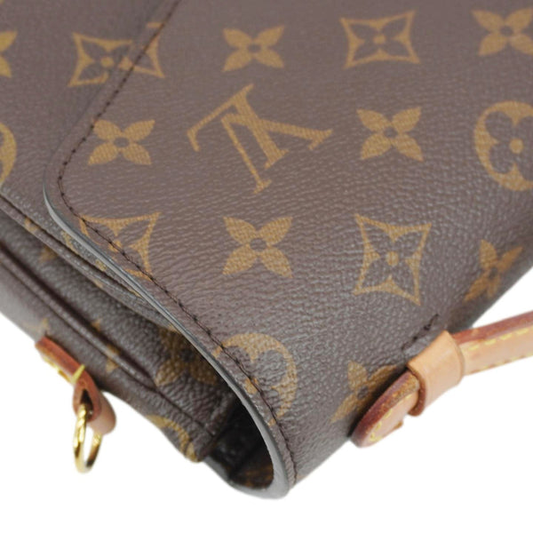 LOUIS VUITTON Metis Pochette Monogram Canvas Crossbody Bag Brown