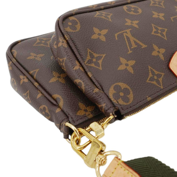 LOUIS VUITTON Multi Pochette Accessoires Monogram Canvas Crossbody Bag Brown