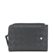 MONTBLAC Zip Around Leather Men
s Wallet Black