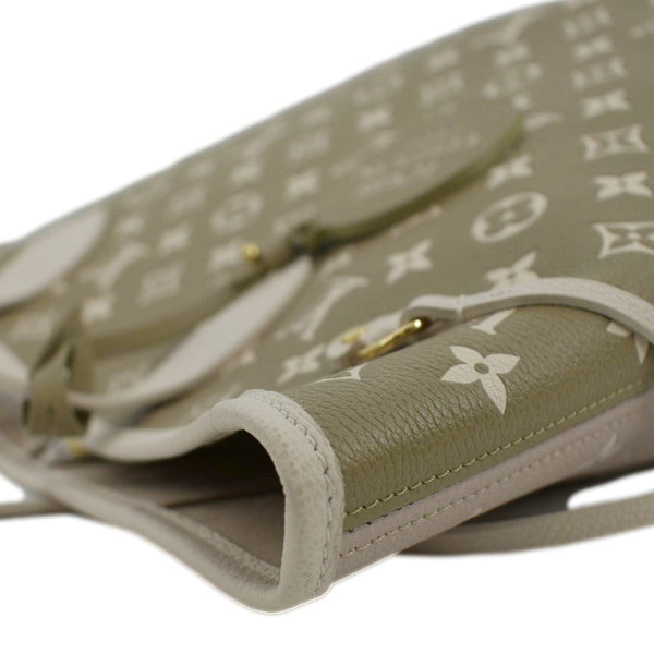 LOUIS VUITTON Neverfull MM Spring City Leather Tote Shoulder Bag Bicolor