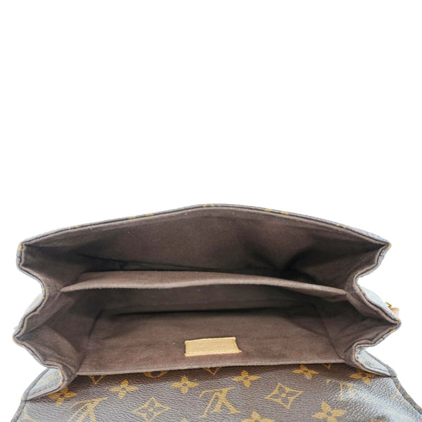 LOUIS VUITTON Metis Pochette Monogram Canvas Crossbody Bag Brown