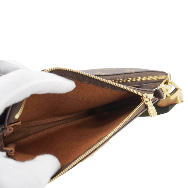 LOUIS VUITTON Multi Pochette Accessoires Monogram Canvas Crossbody Bag Brown
