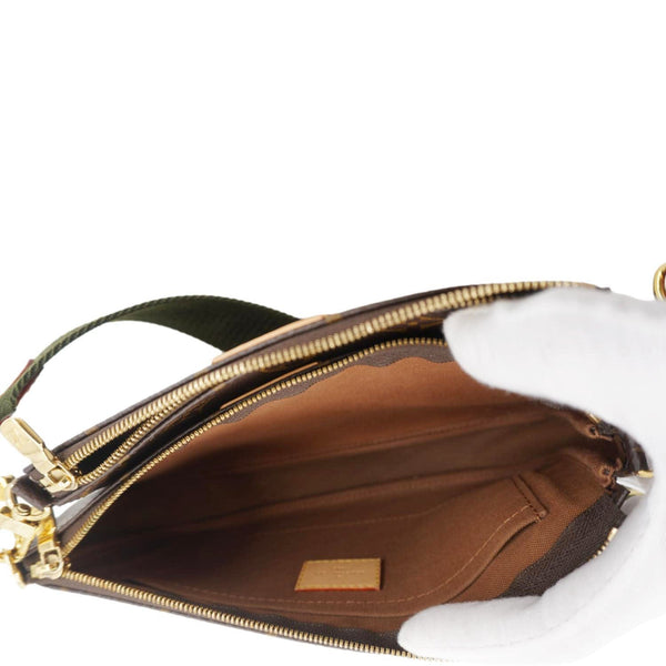 LOUIS VUITTON Multi Pochette Accessoires Monogram Canvas Crossbody Bag Brown