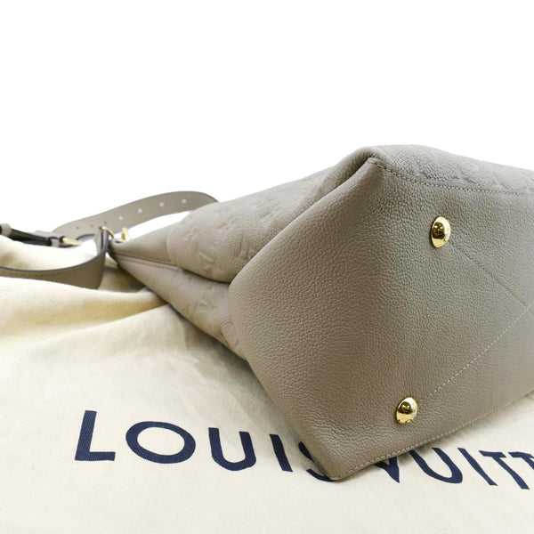 LOUIS VUITTON Maida Monogram Empreinte Leather Hobo Shoulder Bag Tourterelle