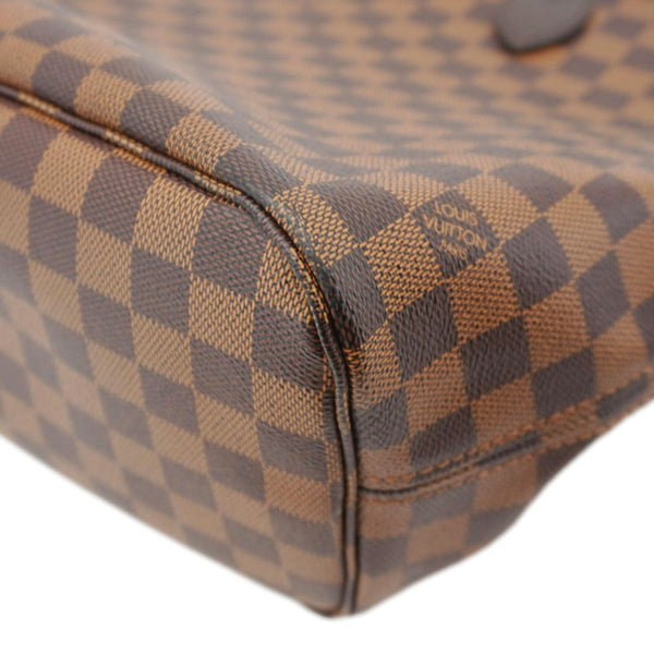 LOUIS VUITTON Neverfull MM Damier Ebene Shoulder Bag Brown