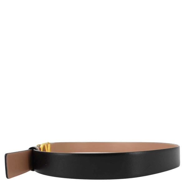 VALENTINO Garavani VLogo Signature Leather Reversible Belt Beige