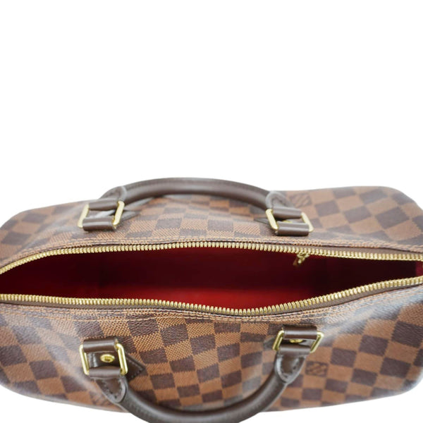 LOUIS VUITTON Speedy 30 Bandouliere Damier Ebene Shoulder Bag Brown