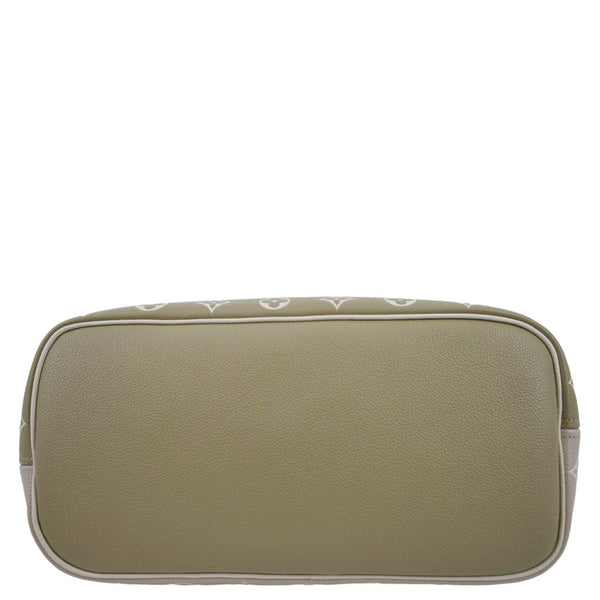 LOUIS VUITTON Neverfull MM Spring City Leather Tote Shoulder Bag Bicolor