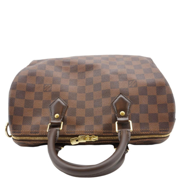 LOUIS VUITTON Speedy 30 Bandouliere Damier Ebene Shoulder Bag Brown