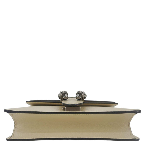 GUCCI Dionysus Mini Leather Crossbody Bag Cream 421970