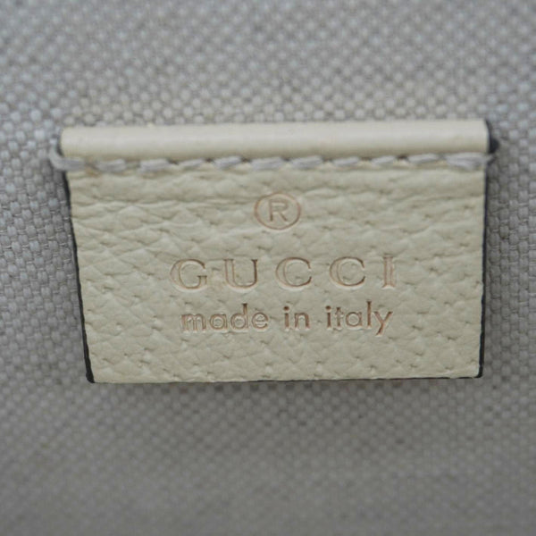 GUCCI Dionysus Mini Leather Crossbody Bag Cream 421970