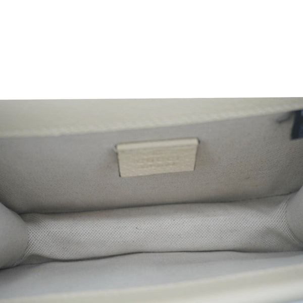 GUCCI Dionysus Mini Leather Crossbody Bag Cream 421970