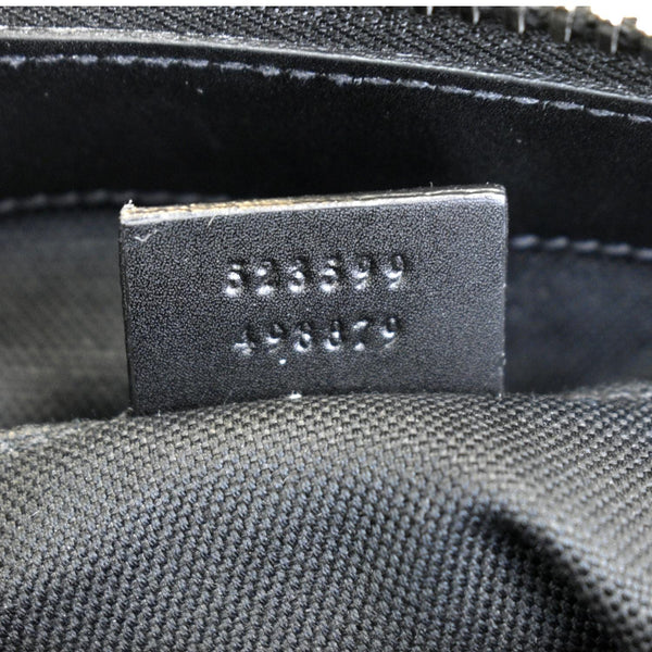 GUCCI Small GG Supreme Canvas Messenger Bag Black 523599