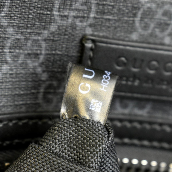 GUCCI Small GG Supreme Canvas Messenger Bag Black 523599