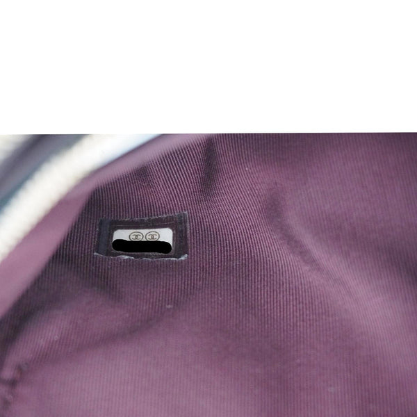 CHANEL Wallet on Chain Double Zip Caviar Leather Crossbody Bag Black