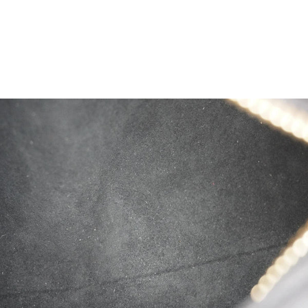 LOUIS VUITTON Side Trunk Leather Tote Bag Black