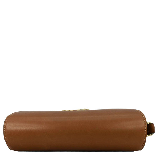 CELINE Teen Triomphe Leather Shoulder Bag Brown