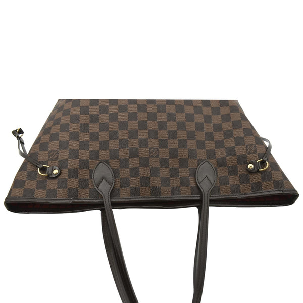 LOUIS VUITTON Neverfull MM Damier Ebene Shoulder Bag Brown