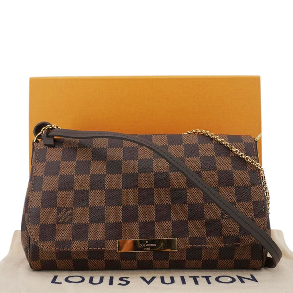 LOUIS VUITTON Favorite MM Monogram Canvas Shoulder Bag Brown
