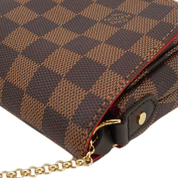 LOUIS VUITTON Favorite MM Monogram Canvas Shoulder Bag Brown