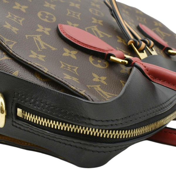 LOUIS VUITTON Tuileries Monogram Canvas Tote Shoulder Bag Brown