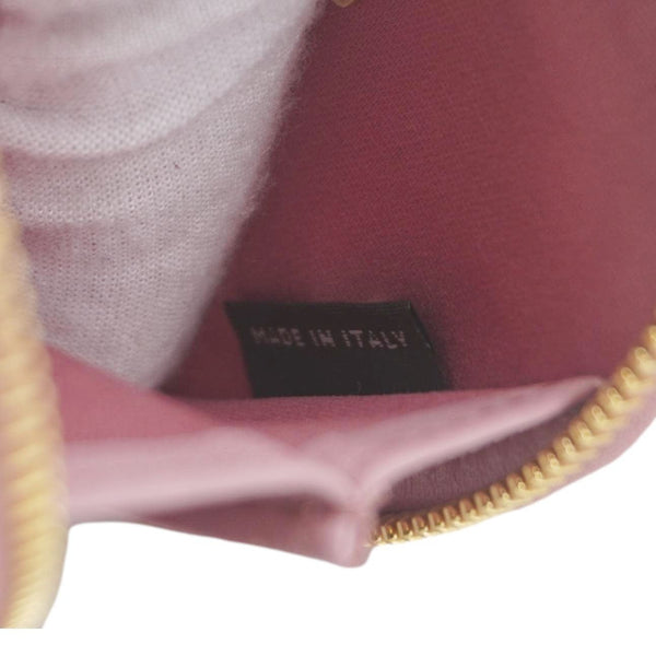 MIU MIU Heart-Shaped Matelasse Leather Coin Purse Pink